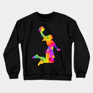 Basketball Girl Women Girls Crewneck Sweatshirt